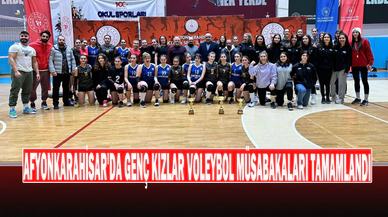 Afyonkarahisar'da Genç Kızlar Voleybol Müsabakaları Tamamlandı