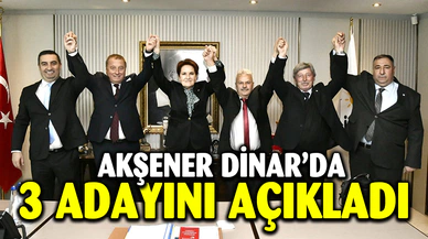 İYİ Parti Lideri Akşener, 3 Başkan Adayını Açıkladı