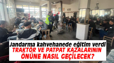 Afyon’da jandarma kahvehanede eğitim verdi
