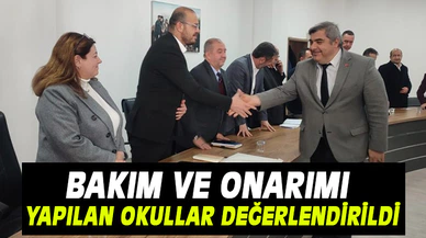 Afyon'da bakım ve onarımı yapılan okullar değerlendirildi