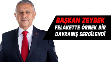 Başkan Zeybek 6 Şubat felaketini unutmadı