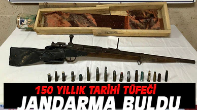 Afyonkarahisar'da 150 yıllık tarihe sahip tüfek yakalandı