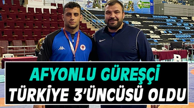 Güreşçi Eyyup Çetin Türkiye üçüncüsü oldu 
