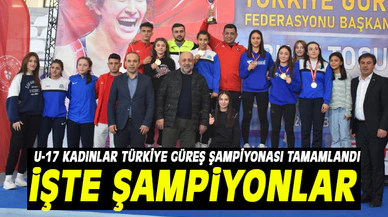AFYON'DA U-17 KADINLAR TÜRKİYE GÜREŞ ŞAMPİYONASI TAMAMLANDI