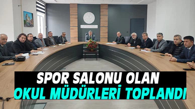 Müdür Sünnetci, okul müdürleri ile görüştü