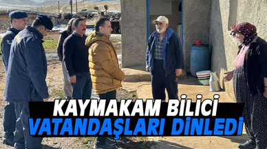 Kaymakam Bilici, vatandaşları dinledi