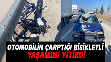 Afyonkarahisar'da bisiklet sürücüsü kazaya kurban gitti