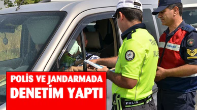 Afyon'da polis jandarma denetim yaptı