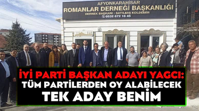 Başkan adayı Yağcı: "Tüm partilerden oy alabilecek tek aday benim"