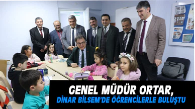 Genel Müdür Ortar Dinar'da BİLSEM'li öğrencilerle buluştu