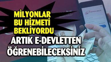 E-DEVLET YENİ HİZMETİ İLE YOĞUN TALEP GÖRÜYOR 