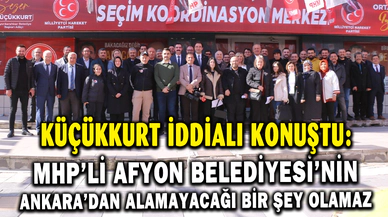 MHP yönetimindeki Afyon Belediyesi’nin Ankara’dan alamayacağı bir şey olamaz