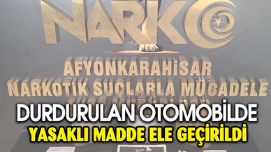 Durdurulan Otomobilde Yasaklı Madde Ele Geçirildi