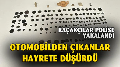 KAÇAKÇILAR POLİSE YAKALANDI