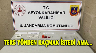 Ters yönden kaçmak isteyen zehir taciri jandarma tarafından yakalandı