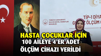 Bakan Göktaş'tan 100 aileye 4'er adet ölçüm cihazı