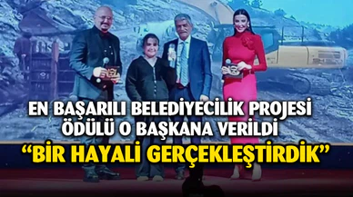 Başkan Erol, yılın en başarılı belediyecilik içme suyu projesi ödülünü aldı