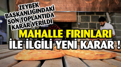 Mahalle Fırınları İle İlgili Yeni Karar