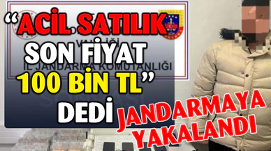 Sosyal medya ilanı ile tabanca satışına jandarma izin vermedi