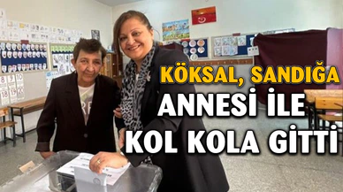 Köksal, Annesi İle Birlikte Oy Kullandı
