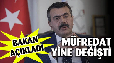 Milli Eğitim Bakanı Tekin Açıkladı: Müfredat Değişiyor