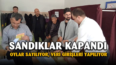 Afyonkarahisar'da sandıklar kapandı oylar sayılıyor