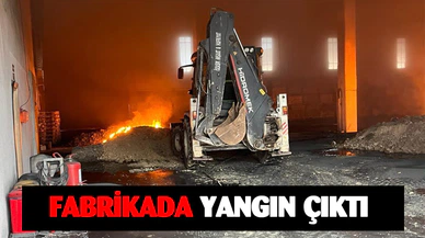 Bolvadin’de fabrikada yangın çıktı