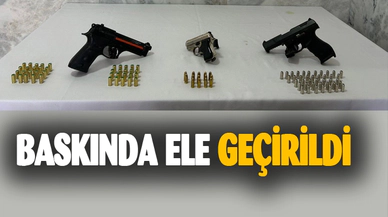 Afyonkarahisar'da ruhsatsız tabanca operasyonu