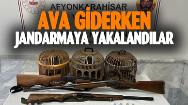 Afyon'da ava giderken avlandılar