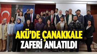 AKÜ'de Çanakkale zaferi anlatıldı