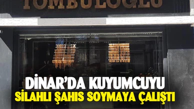 Dinar'da silahlı soygun girişimi