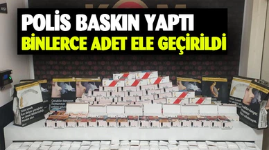 Afyonkarahisar’da binlerce adet boş ve doldurulmuş makaron ele geçirildi