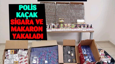 Afyonkarahisar’da işyeri baskınında çok sayıda sigara ve boş makaron ele geçirildi
