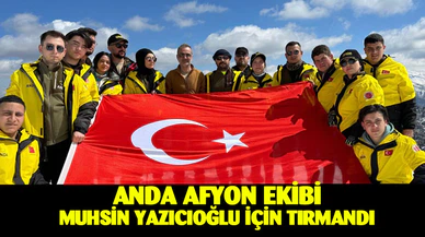 Afyon ANDA ekibinden vefa tırmanışı