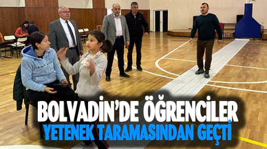 Bolvadin’de öğrenciler yetenek taramasından geçti