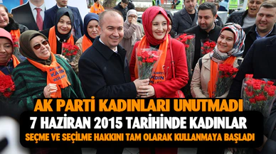 AK Parti kadınları unutmadı