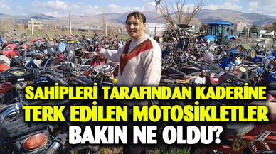 Sahipleri tarafından kaderine terk edilen motosikletler bakın ne oldu 