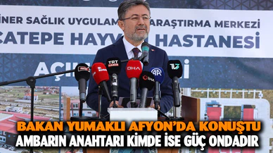 Tarım ve Orman Bakanı İbrahim Yumaklı Afyon'da konuştu