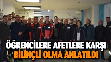 Afyon'da öğrencilerin afetlere karşı hazırlıklı olma yolculuğu
