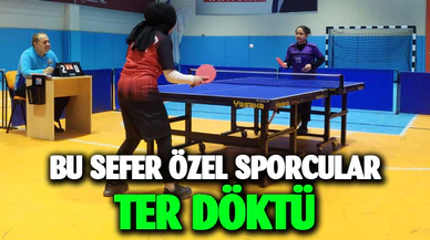 Özel sporcular masa tenisi müsabakaları tamamlandı