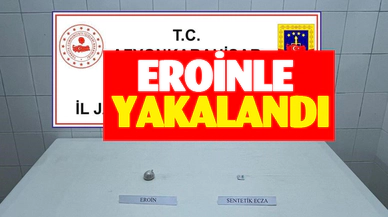 Afyon'da eroinle yakalandı