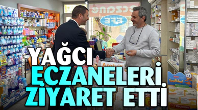 İYİ Parti Adayı Alper Yağcı, Eczaneleri Ziyaret Etti