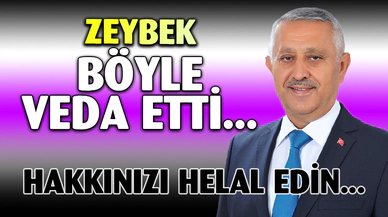 Başkan Zeybek Göreve Veda Etti