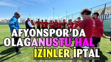 Afyonspor’da olağanüstü hal 