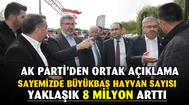 AK Parti Tarım ve Hayvancılık fuarına çıkarma yaptı