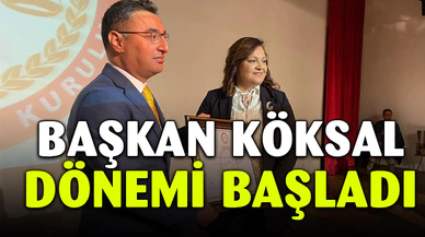 Başkan Köksal Mazbatasını Alarak Göreve Başladı
