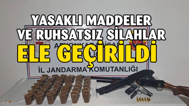 Yasaklı Madde ve Ruhsatsız Silahlarla Yakalandılar