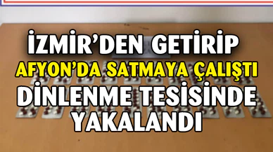 Şehir dışından getirdiği uyuşturucu hapları satamadan yakalandı