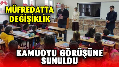 Yeni müfredat taslağı hazırlandı