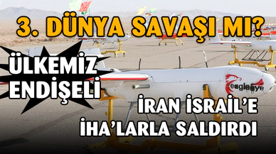 İran'ın İsrail'e Attığı İHA ve Füzeler Ülkemizden Görüldü